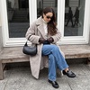 image:imageCUSHIONAIRE Gamble Loafers for Women Slip On Chunky Sole Work ShoesBlack Vegan Croco