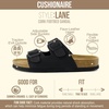 image:imageCUSHIONAIRE Lane Cork Slide Womens Sandals Comfortable Sandals for WomenBlack