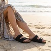 image:imageCUSHIONAIRE Lane Cork Slide Womens Sandals Comfortable Sandals for WomenBlack