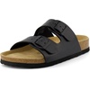 image:imageCUSHIONAIRE Lane Cork Slide Womens Sandals Comfortable Sandals for WomenBlack Oily
