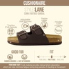 image:imageCUSHIONAIRE Lane Cork Slide Womens Sandals Comfortable Sandals for WomenBrown Nappa