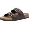 image:imageCUSHIONAIRE Lane Cork Slide Womens Sandals Comfortable Sandals for WomenBrown Nappa