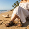 image:imageCUSHIONAIRE Lane Cork Slide Womens Sandals Comfortable Sandals for WomenBrown Rugged