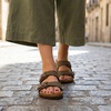 image:imageCUSHIONAIRE Lane Cork Slide Womens Sandals Comfortable Sandals for WomenBrown Rugged