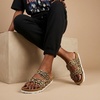 image:imageCUSHIONAIRE Lane Cork Slide Womens Sandals Comfortable Sandals for WomenLeopard