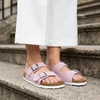 image:imageCUSHIONAIRE Lane Cork Slide Womens Sandals Comfortable Sandals for WomenPink Vegan Suede