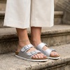 image:imageCUSHIONAIRE Lane Cork Slide Womens Sandals Comfortable Sandals for WomenSilver