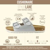 image:imageCUSHIONAIRE Lane Cork Slide Womens Sandals Comfortable Sandals for WomenSilver