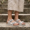 image:imageCUSHIONAIRE Lane Cork Slide Womens Sandals Comfortable Sandals for WomenStone Vegan Suede