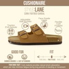 image:imageCUSHIONAIRE Lane Cork Slide Womens Sandals Comfortable Sandals for WomenTan Vegan Suede