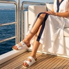 image:imageCUSHIONAIRE Lane Cork Slide Womens Sandals Comfortable Sandals for WomenWhite
