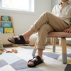 image:imageCUSHIONAIRE Lane Kids Sandals Comfortable Cork Footbed Slide with Adjustable Straps and Supportive Design for Boys and Girls SandalsBlack
