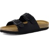 image:imageCUSHIONAIRE Lane Kids Sandals Comfortable Cork Footbed Slide with Adjustable Straps and Supportive Design for Boys and Girls SandalsBlack