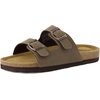 image:imageCUSHIONAIRE Lane Kids Sandals Comfortable Cork Footbed Slide with Adjustable Straps and Supportive Design for Boys and Girls SandalsBrown Nubuck