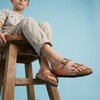 image:imageCUSHIONAIRE Lane Kids Sandals Comfortable Cork Footbed Slide with Adjustable Straps and Supportive Design for Boys and Girls SandalsRose Gold