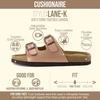 image:imageCUSHIONAIRE Lane Kids Sandals Comfortable Cork Footbed Slide with Adjustable Straps and Supportive Design for Boys and Girls SandalsRose Gold