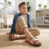 image:imageCUSHIONAIRE Lane Kids Sandals Comfortable Cork Footbed Slide with Adjustable Straps and Supportive Design for Boys and Girls SandalsRose Gold