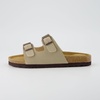 image:imageCUSHIONAIRE Lane Kids Sandals Comfortable Cork Footbed Slide with Adjustable Straps and Supportive Design for Boys and Girls SandalsStone Nubuck