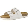 image:imageCUSHIONAIRE Lane Kids Sandals Comfortable Cork Footbed Slide with Adjustable Straps and Supportive Design for Boys and Girls SandalsWhite Matt