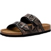 image:imageCUSHIONAIRE Lane Cork Slide Womens Sandals Comfortable Sandals for WomenBrown Snake