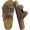image:imageCUSHIONAIRE Lane Kids Sandals Comfortable Cork Footbed Slide with Adjustable Straps and Supportive Design for Boys and Girls SandalsBrown Nubuck