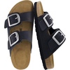 image:imageCUSHIONAIRE Laz 100 Genuine Leather Cork Footbed Slide Sandals for WomenBlack