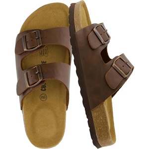 image:imageCUSHIONAIRE Lane Cork Slide Womens Sandals Comfortable Sandals for WomenBrown Oily
