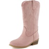 image:imageCUSHIONAIRE Annie Cowgirl Boots for Girls Western Boot with StitchingPink