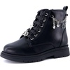 image:imageCUSHIONAIRE Philly Girls Combat Boots with CharmsBlack