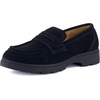 image:imageCUSHIONAIRE Bard 100 Genuine Leather Penny Loafers for WomenBlack Genuine Suede