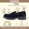 image:imageCUSHIONAIRE Bard 100 Genuine Leather Penny Loafers for WomenBlack Genuine Suede