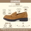 image:imageCUSHIONAIRE Bard 100 Genuine Leather Penny Loafers for WomenCognac Genuine Suede