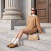 image:imageCUSHIONAIRE Bard 100 Genuine Leather Penny Loafers for WomenCognac Genuine Suede