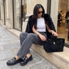 image:imageCUSHIONAIRE Gamble Leather Loafers for Women Slip On Chunky Sole Work ShoeBlack Genuine Leather