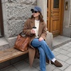 image:imageCUSHIONAIRE Raye 100 Genuine Leather Penny Loafers for WomenBrown