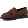 image:imageCUSHIONAIRE Raye 100 Genuine Leather Penny Loafers for WomenBrown