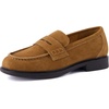 image:imageCUSHIONAIRE Raye 100 Genuine Leather Penny Loafers for WomenCognac