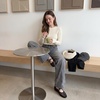 image:imageCUSHIONAIRE Wesley Woven Lace Up Ballet Flats for WomenBlack
