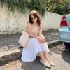 image:imageCUSHIONAIRE Wesley Woven Lace Up Ballet Flats for WomenWheat