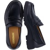 image:imageCUSHIONAIRE Bard 100 Genuine Leather Penny Loafers for WomenBlack Smooth Genuine Leather