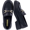 image:imageCUSHIONAIRE Gamble Leather Loafers for Women Slip On Chunky Sole Work ShoeBlack Genuine Leather