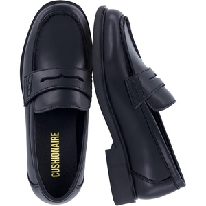 image:imageCUSHIONAIRE Raye 100 Genuine Leather Penny Loafers for WomenBlack