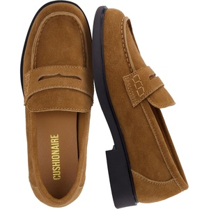 image:imageCUSHIONAIRE Raye 100 Genuine Leather Penny Loafers for WomenCognac
