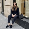 image:imageCUSHIONAIRE Heritage Genuine Leather Suede Loafer Mules for WomenBlack