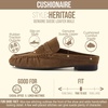 image:imageCUSHIONAIRE Heritage Genuine Leather Suede Loafer Mules for WomenBrown