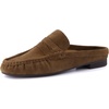 image:imageCUSHIONAIRE Heritage Genuine Leather Suede Loafer Mules for WomenBrown