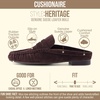 image:imageCUSHIONAIRE Heritage Genuine Leather Suede Loafer Mules for WomenChocolate