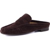 image:imageCUSHIONAIRE Heritage Genuine Leather Suede Loafer Mules for WomenChocolate