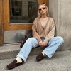 image:imageCUSHIONAIRE Heritage Genuine Leather Suede Loafer Mules for WomenChocolate