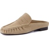 image:imageCUSHIONAIRE Heritage Genuine Leather Suede Loafer Mules for WomenSand